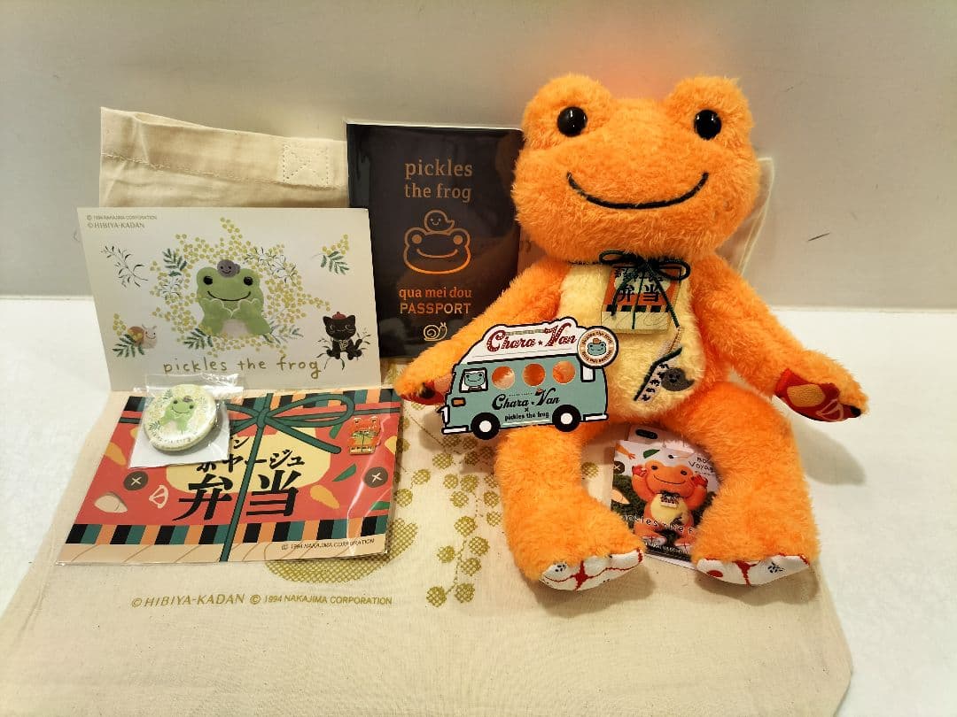 かえるのピクルス 東京駅限定ビーンドール ボンボヤージュ22＆ピンズ＋ノベルティ かえるのピクルス 東京駅限定ビーンドール ボンボヤージュ22＆ピンズ＋