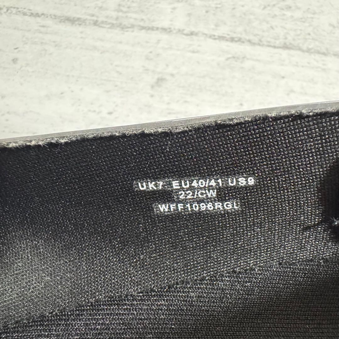 ハンター リボンペニーローファーレインシューズ 26.0cm　ブラック 黒