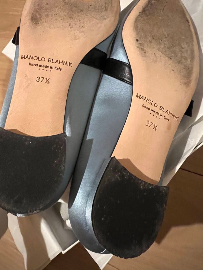 マノロブラニク MANOLO BLAHNIK drawer別注フラットパンプス