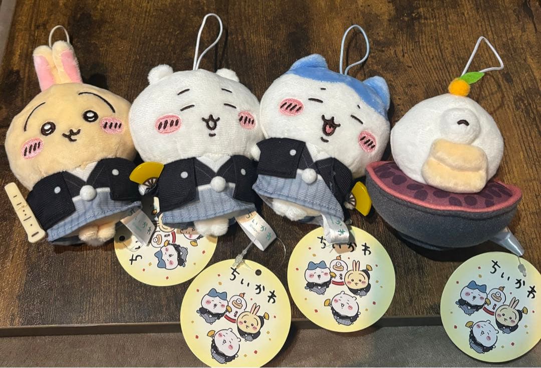 ちいかわ お正月 マスコット 3種セット ちいかわ ハチワレ うさぎ