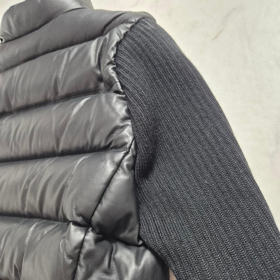 美品】ハイストリート 羊革 ダウンジャケット ブラック M - メルカリ