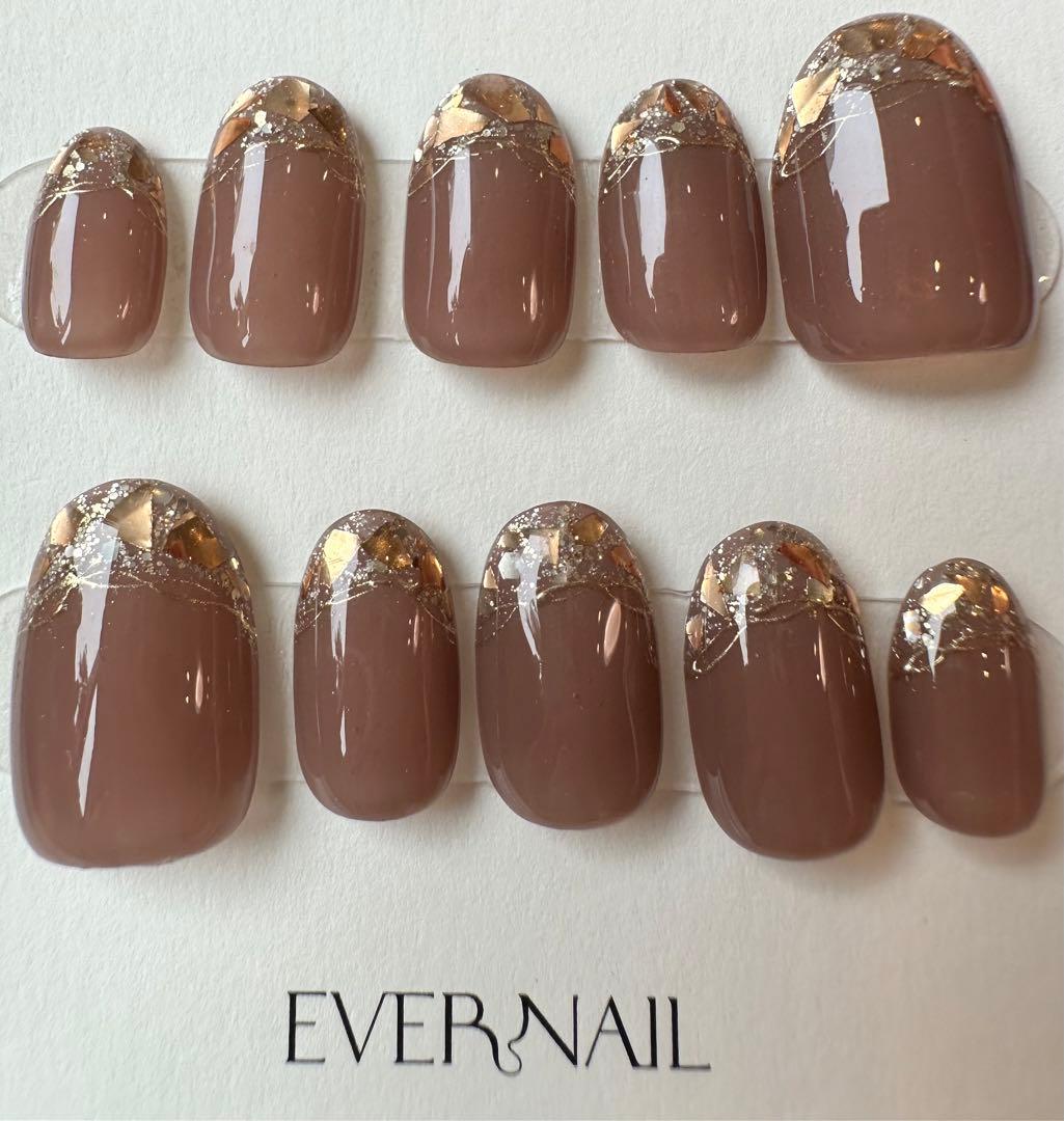 エバーネイル ネイルチップ ガラスフレンチ - メルカリ