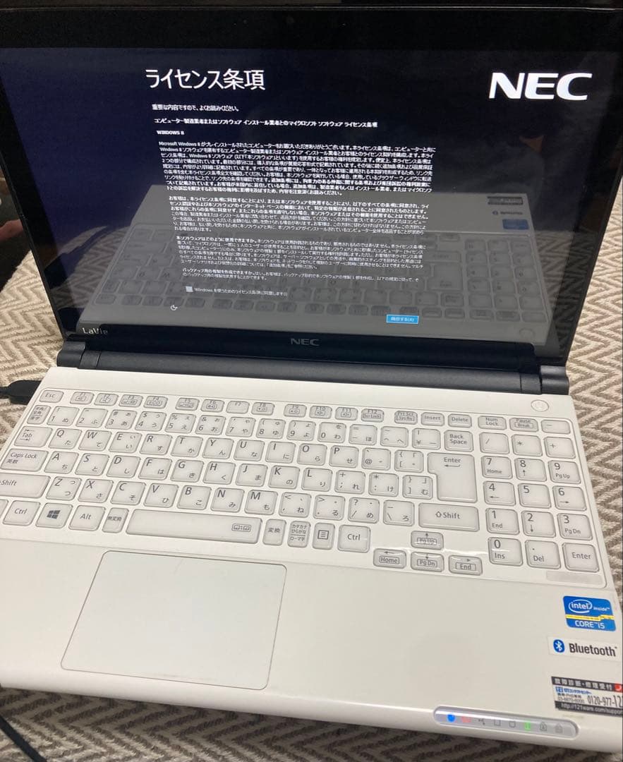 再値下げ】NEC ノートPC｜PC-LM550LS6W｜初期化済｜動作確認済 - メルカリ