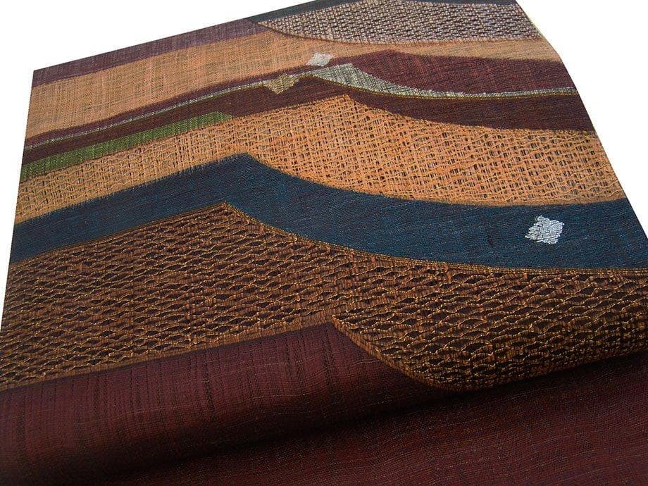 美品 紬・小紋用 西陣老舗「渡文」紬地 袋帯 （正絹）Fs1025 - メルカリ