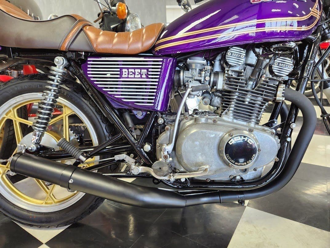 GS400/400E マービングロングタイプマフラー黒送料込み - メルカリ