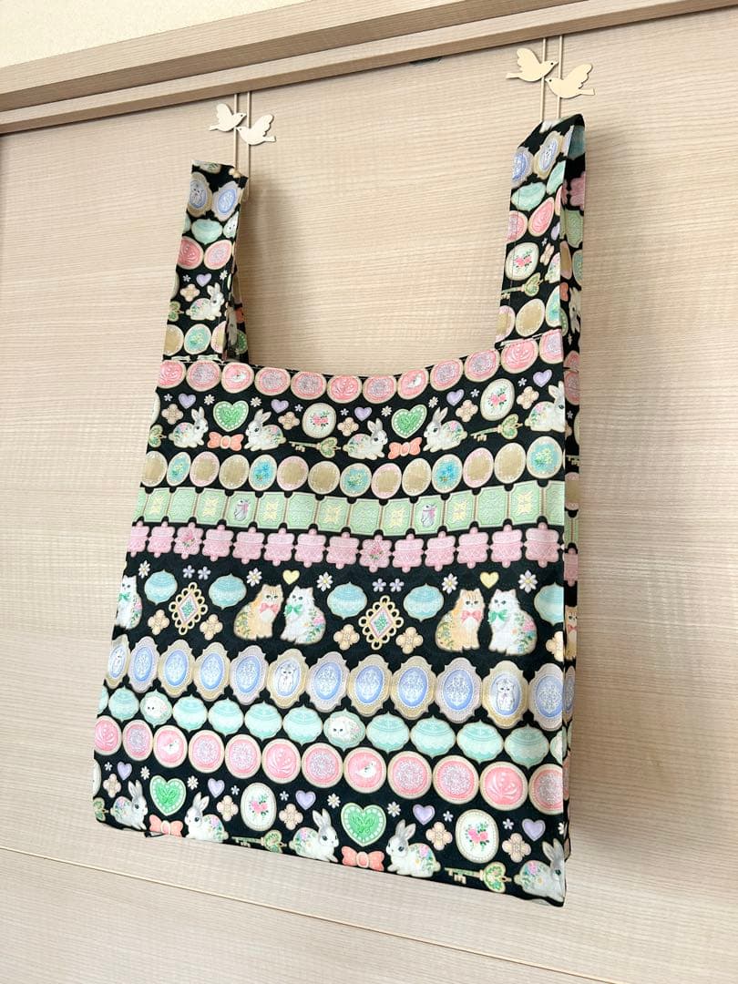 さくら⭐️様専用☆22fabric生地使用☆レジ袋型マイバッグ