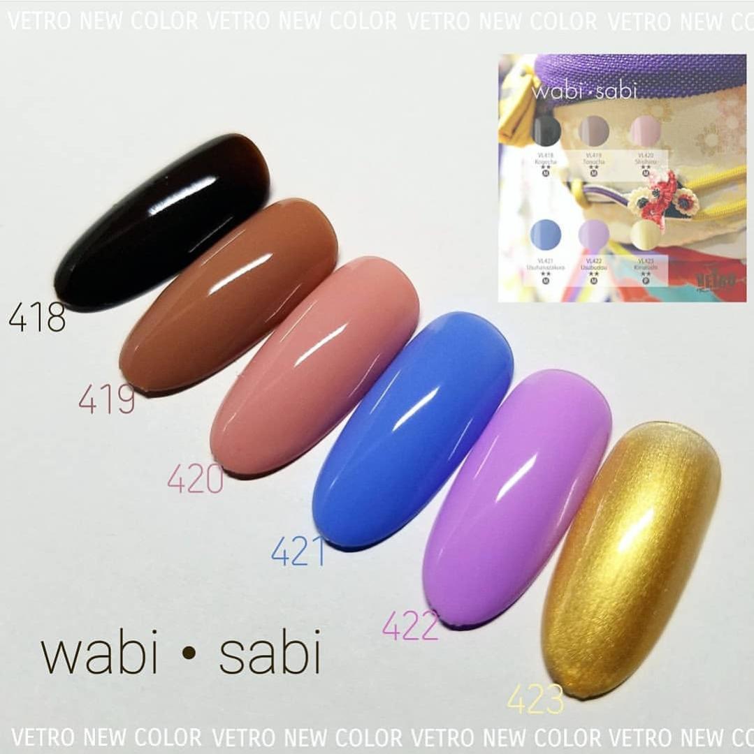 ☆VL418-423新品☆ベトロVETROカラージェル和風テイスト6色セット
