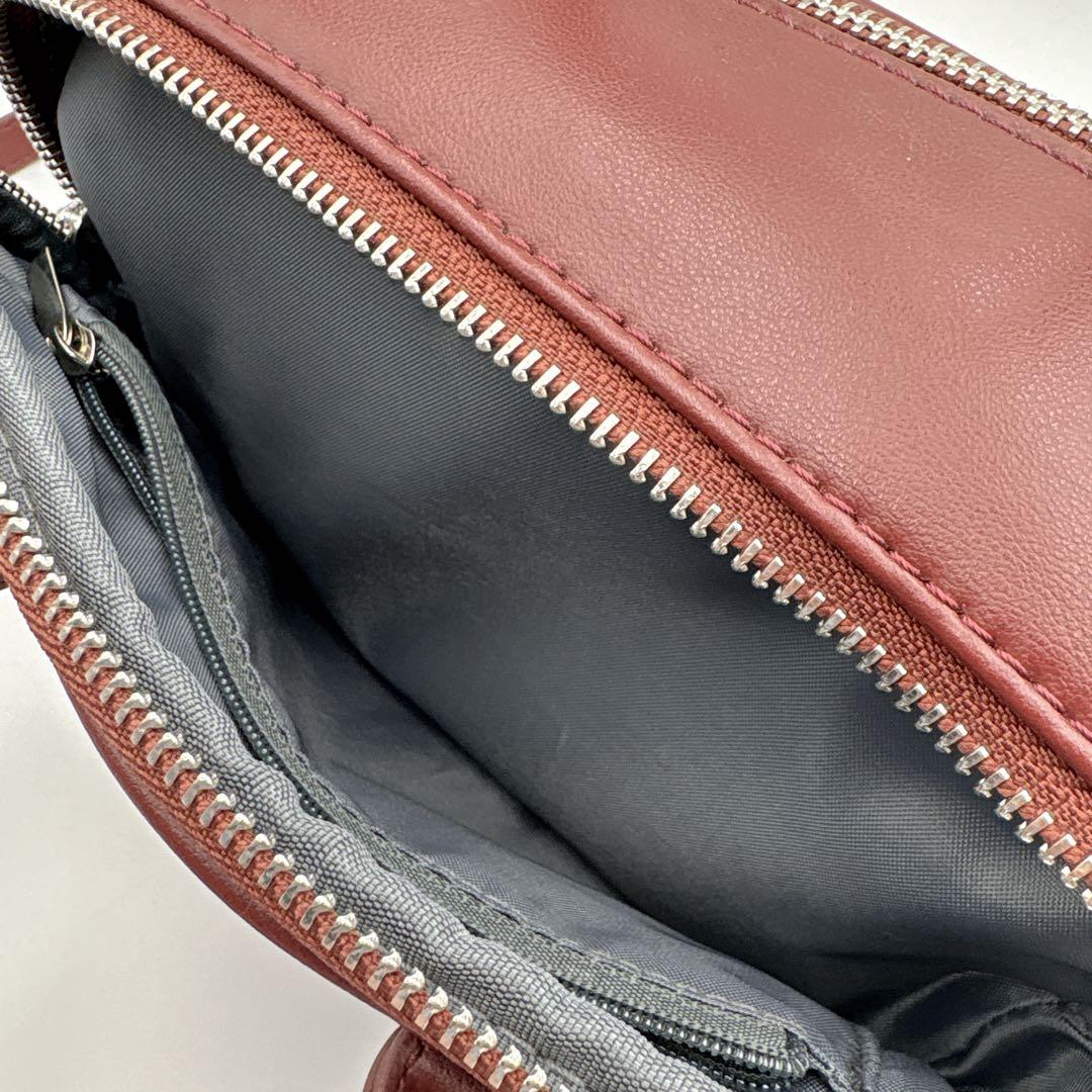 美品✨AWW サボテンレザー 2WAYミニボストンバッグ 即完モデルRED