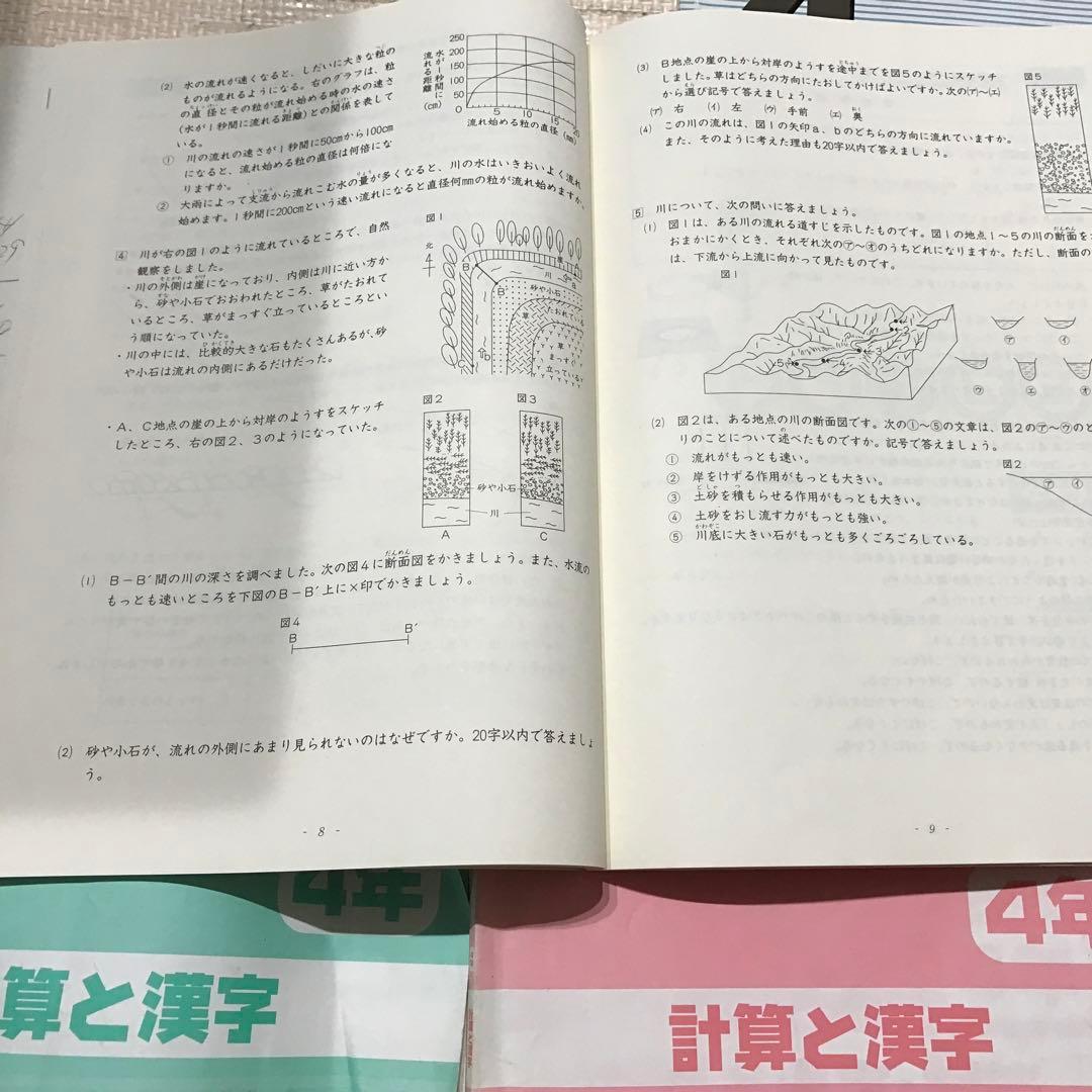 日能研 4年 発展 春期講習 夏期講習 冬期講習 計算と漢字 未記入部分