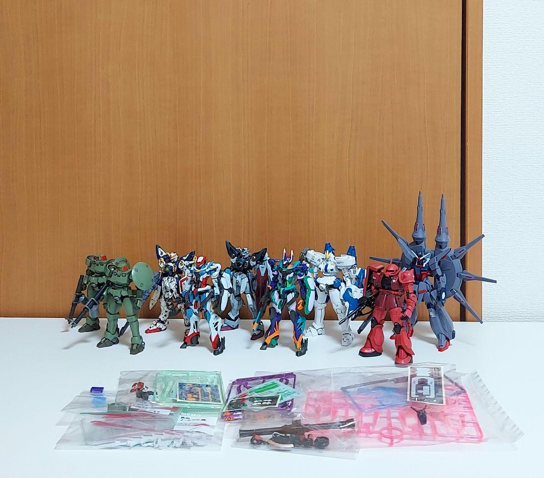 ガンプラ 組立済み完成品 塗装済完成品 9体セット まとめ売り - メルカリ