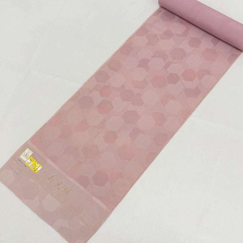 ゆりのはな 着尺反物 寿光織 小紋 着尺 反物 紋ちりめん 亀甲 正絹