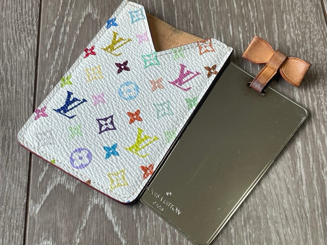 【人気】ルイヴィトン ミラー M92650 マルチカラー ホワイト 鑑定済み 楽天市場】LOUIS VUITTON ルイ ヴィトン マルチカラー エテュイ