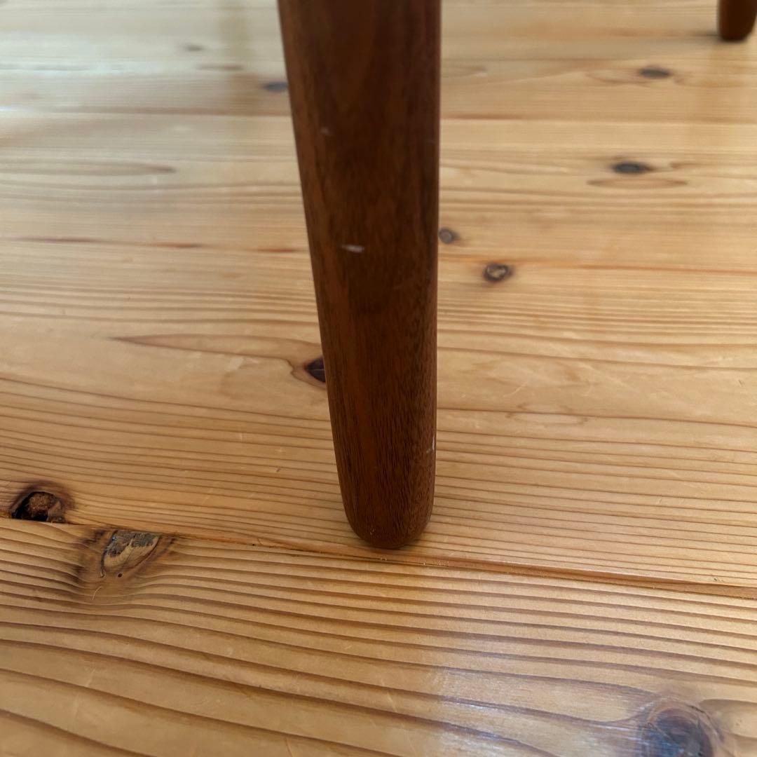 《美品》　アモック　リップチェア　ウォルナット×グリーン