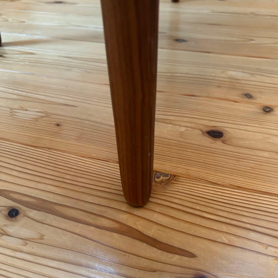 《美品》　アモック　リップチェア　ウォルナット×グリーン