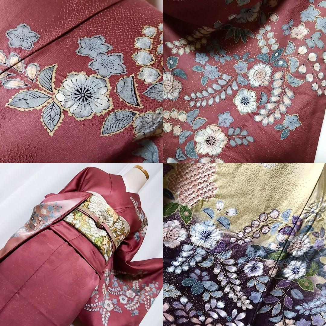 辻ケ花 辻が花 金通し 絞り 辻ヶ花 セット 訪問着 染め分け 袋帯