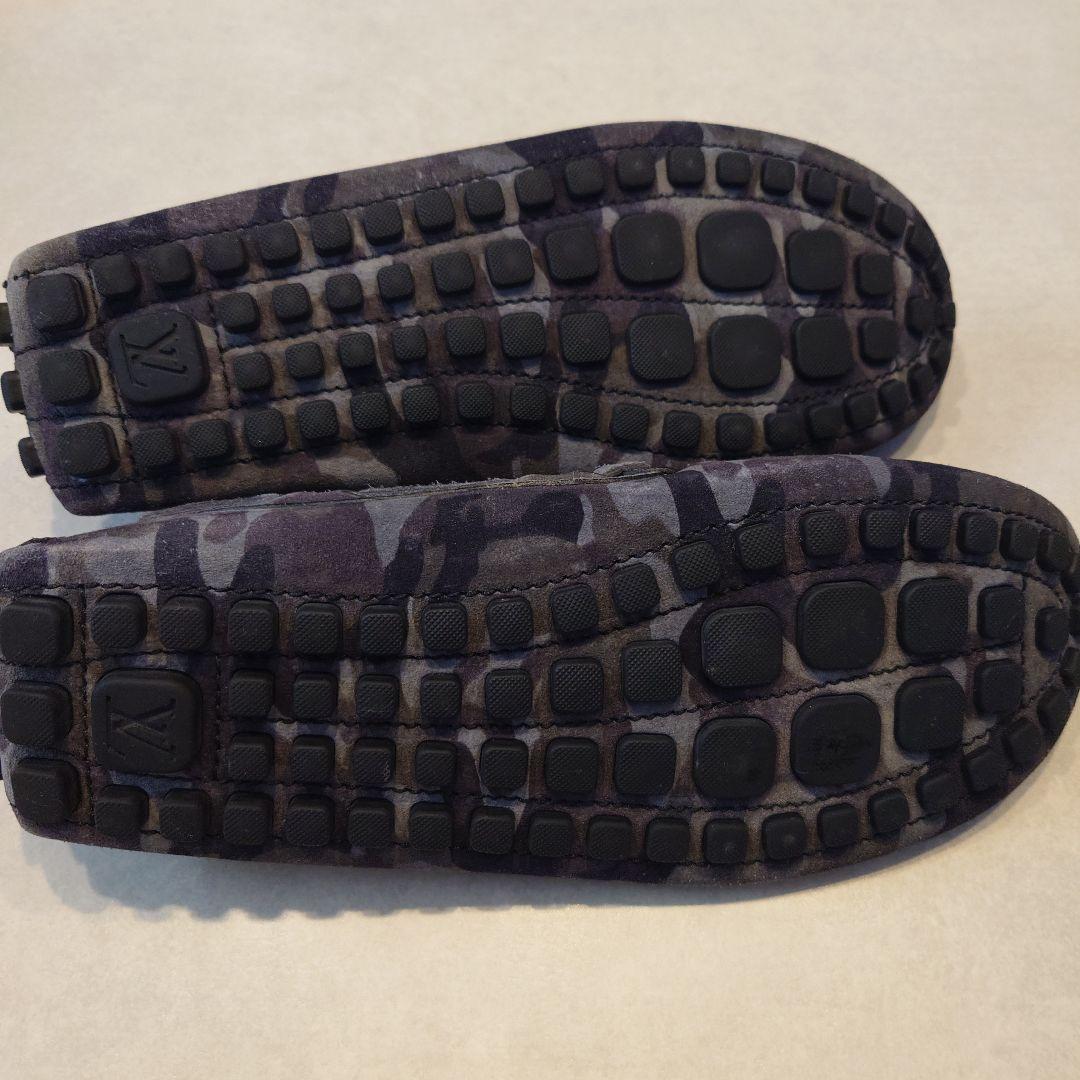 ルイヴィトン ドライビングシューズ モカシン カモフラ 迷彩 26cm