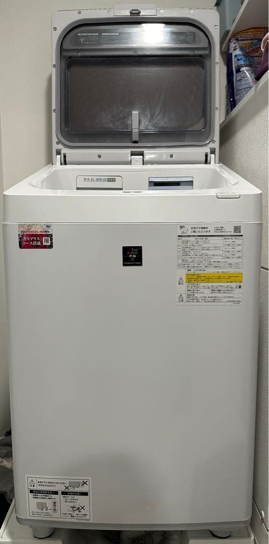 保証期間2.5年あり、美品】SHARP ES-PT10F 洗濯乾燥機 - メルカリ