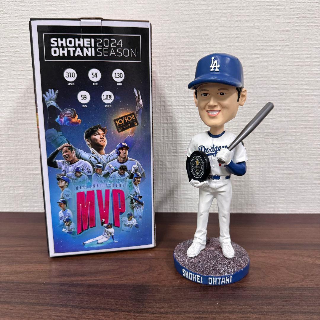 激レア 大谷翔平 ボブルヘッド MVP シルバーバット ドジャース 来場者