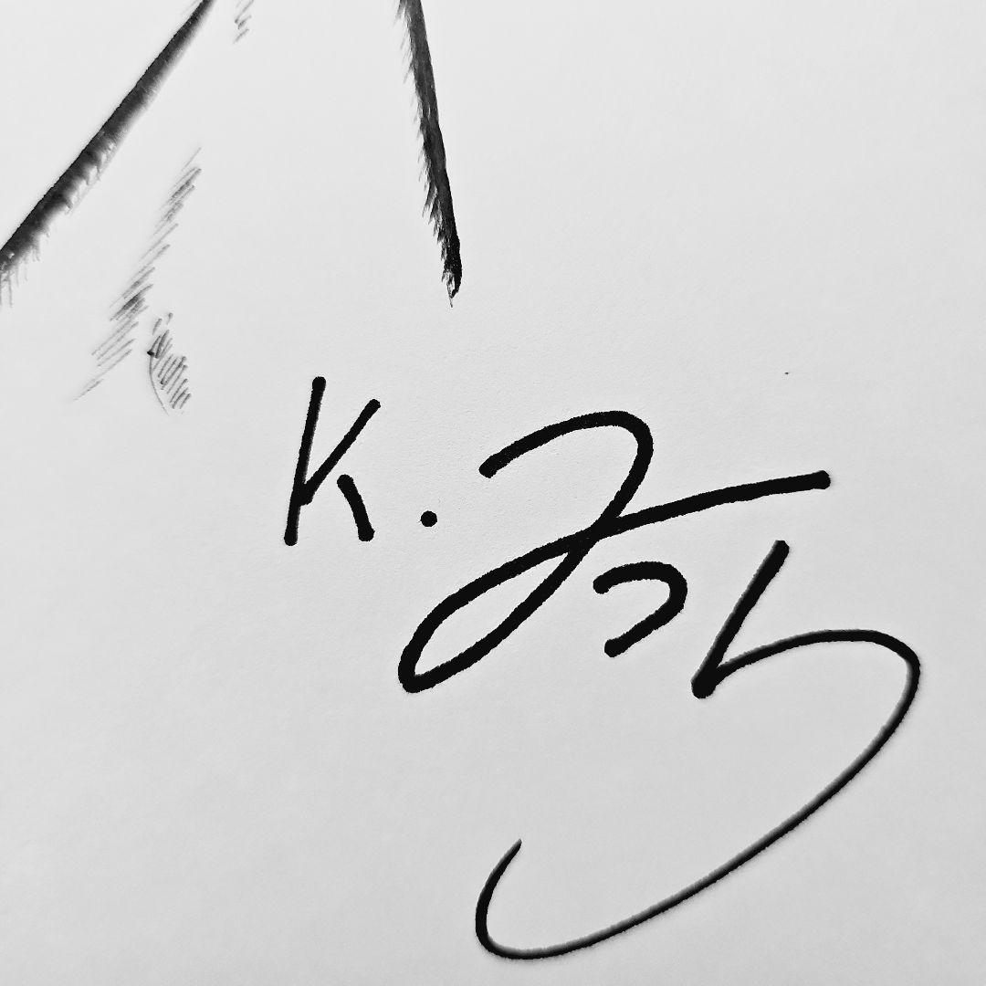 ベルセルク ガッツ イラスト 直筆サイン色紙 - メルカリ