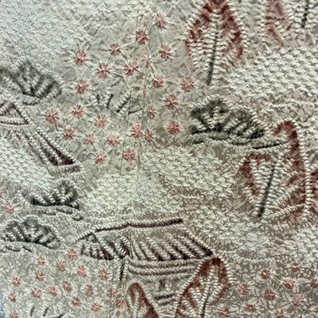 D208 藤娘きぬたや 本総絞り 訪問着 風景 流水 波 正絹 着物 袷 極美品