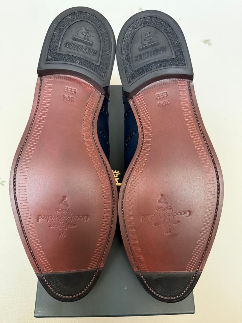 【新品】SCOTCH GRAIN 805 ネイビー EEE 26.5cm