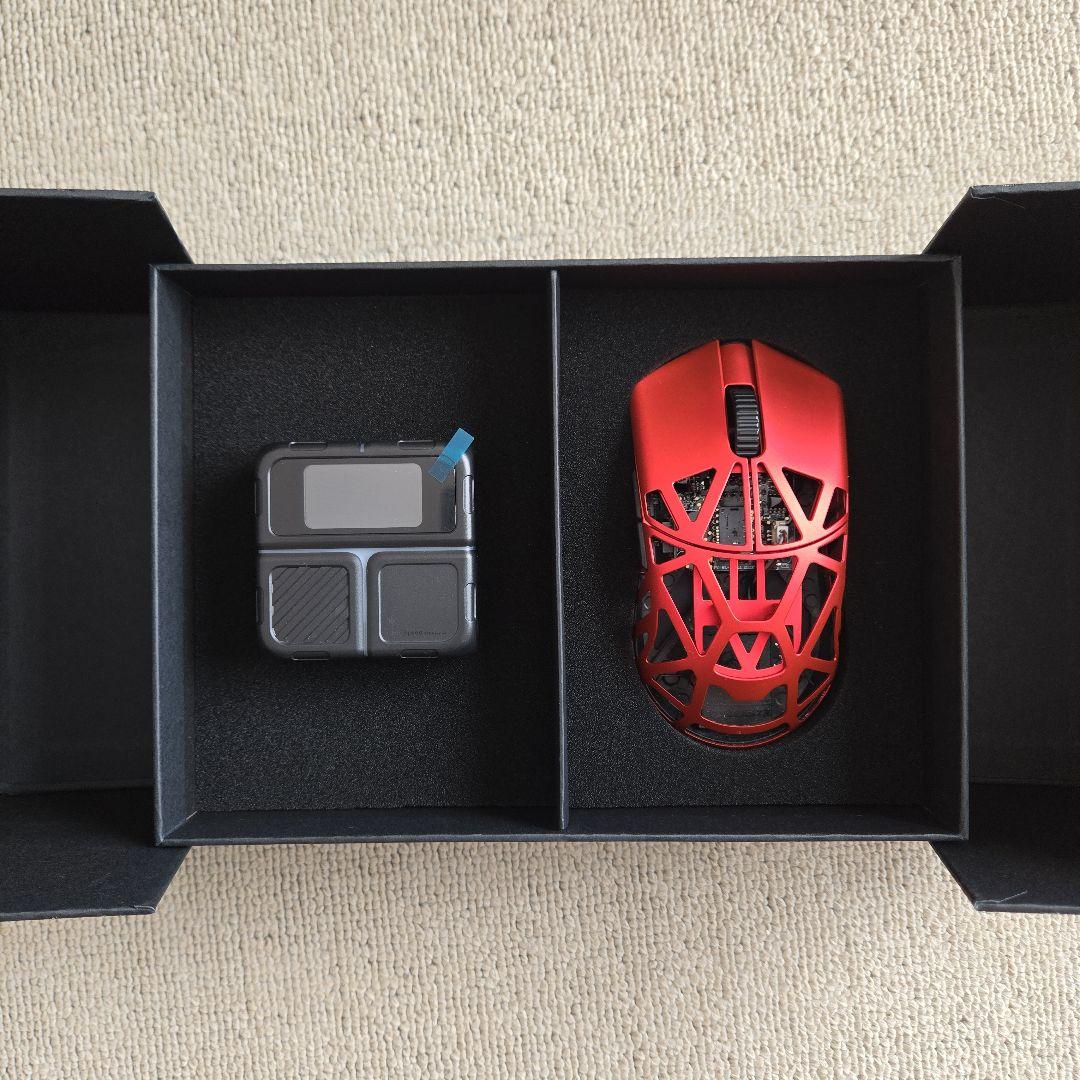 Magnesium Beast X Magnesium Mouse レッド WLmouse Beast X Max Magnesium Wireless Mouse - 8KHz, PAW3395, 42g