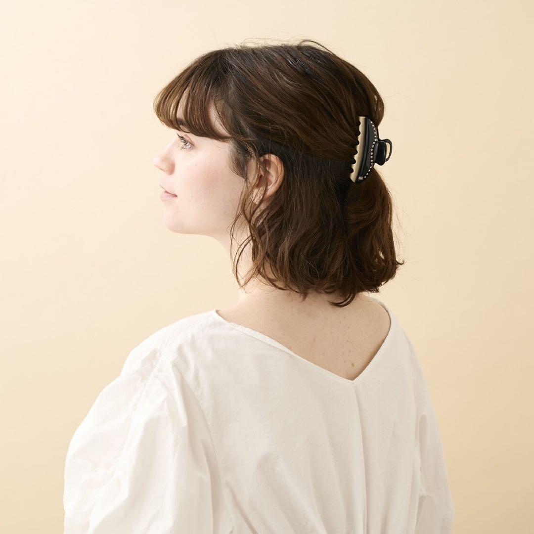 《値下げ！》【匿名配送】美品　アレクサンドル ドゥ パリ ヘアクリップ　黒　M