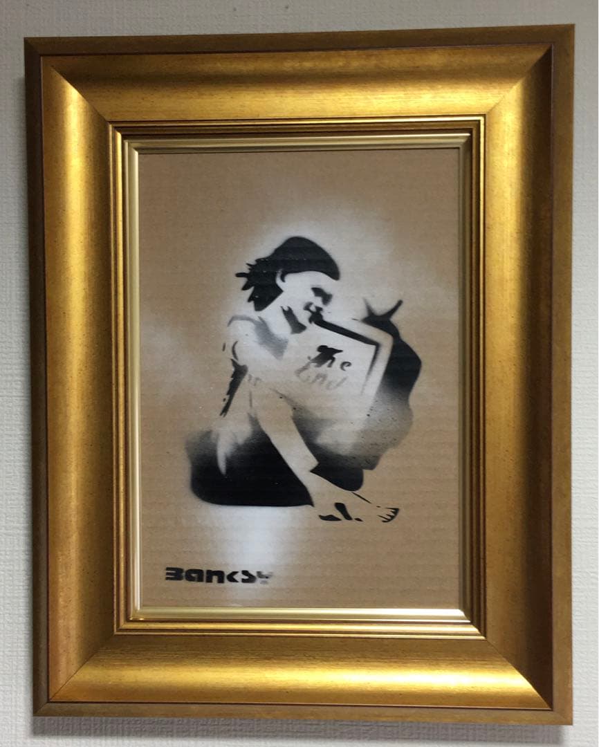 世界的に超希少/本物/バンクシー Banksy/ディズマランド販売/油彩画