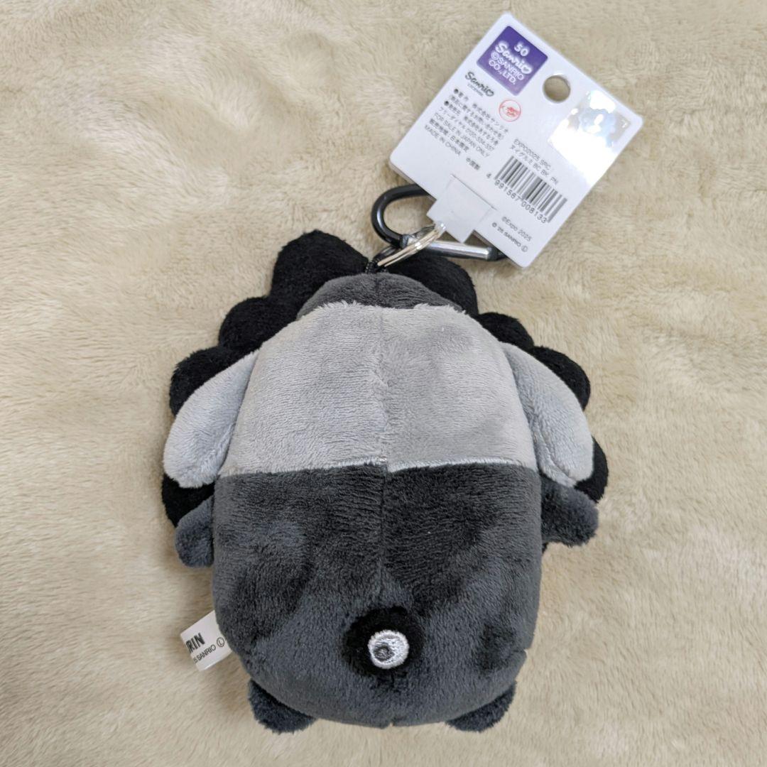 黒サンリオ ポムポムプリン ミャクミャク カラビナ なりきりぬいぐるみ