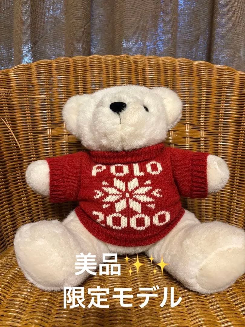 99s RALPH LAUREN POLO BEAR 雪の結晶 2000 テディ - メルカリ