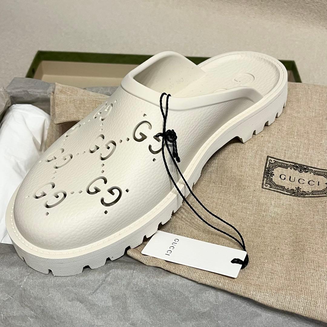 新品 GUCCI ラバースリッポン サンダル 軽量 27cm グッチ - メルカリ