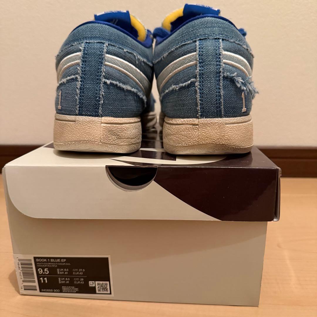 M*様 NIKE BOOK1 ブック1 Blue Blood デニム　27.5c