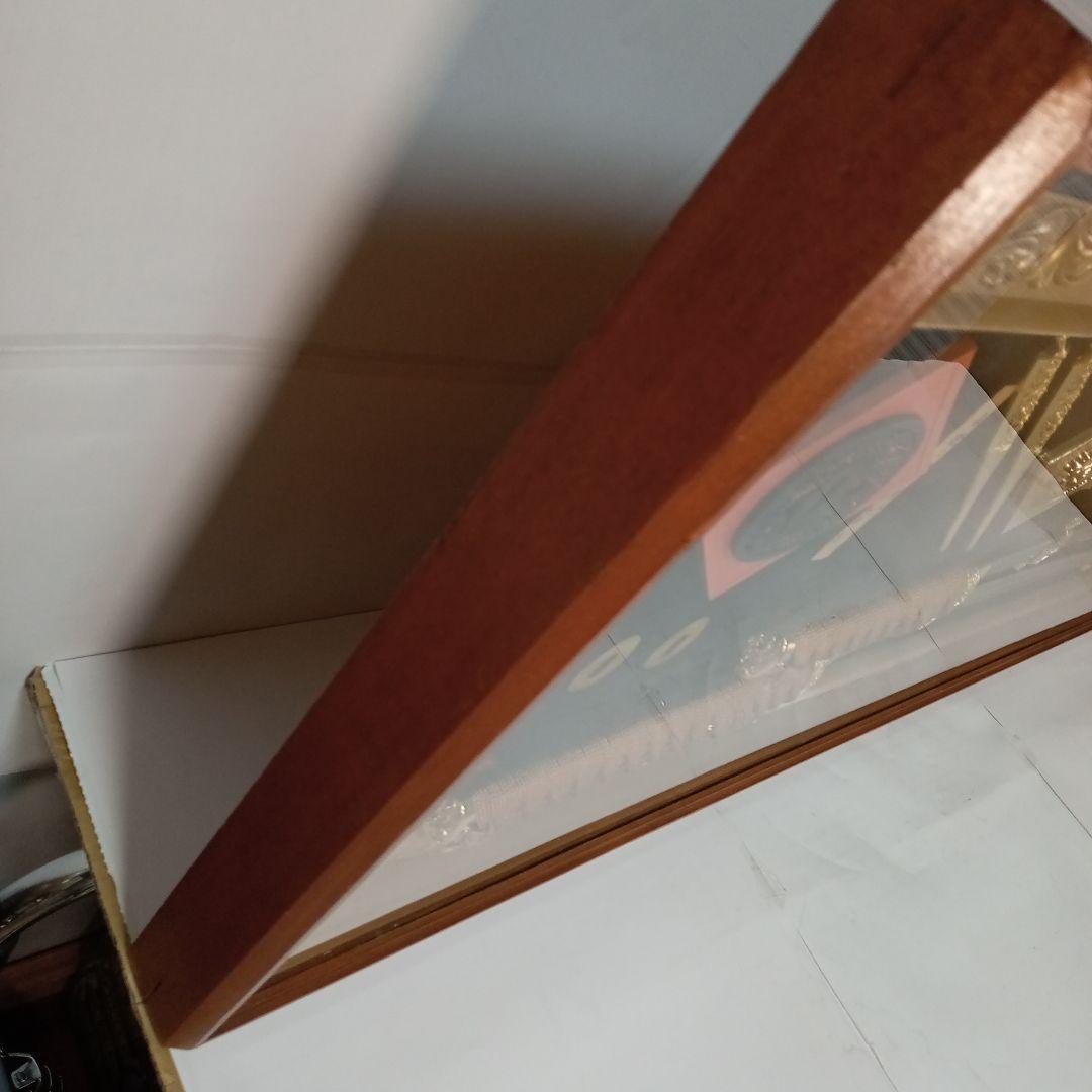 武家三大家家紋付き 徳川 織田 豊臣 名刀額飾り、模造刀、鍔、刀