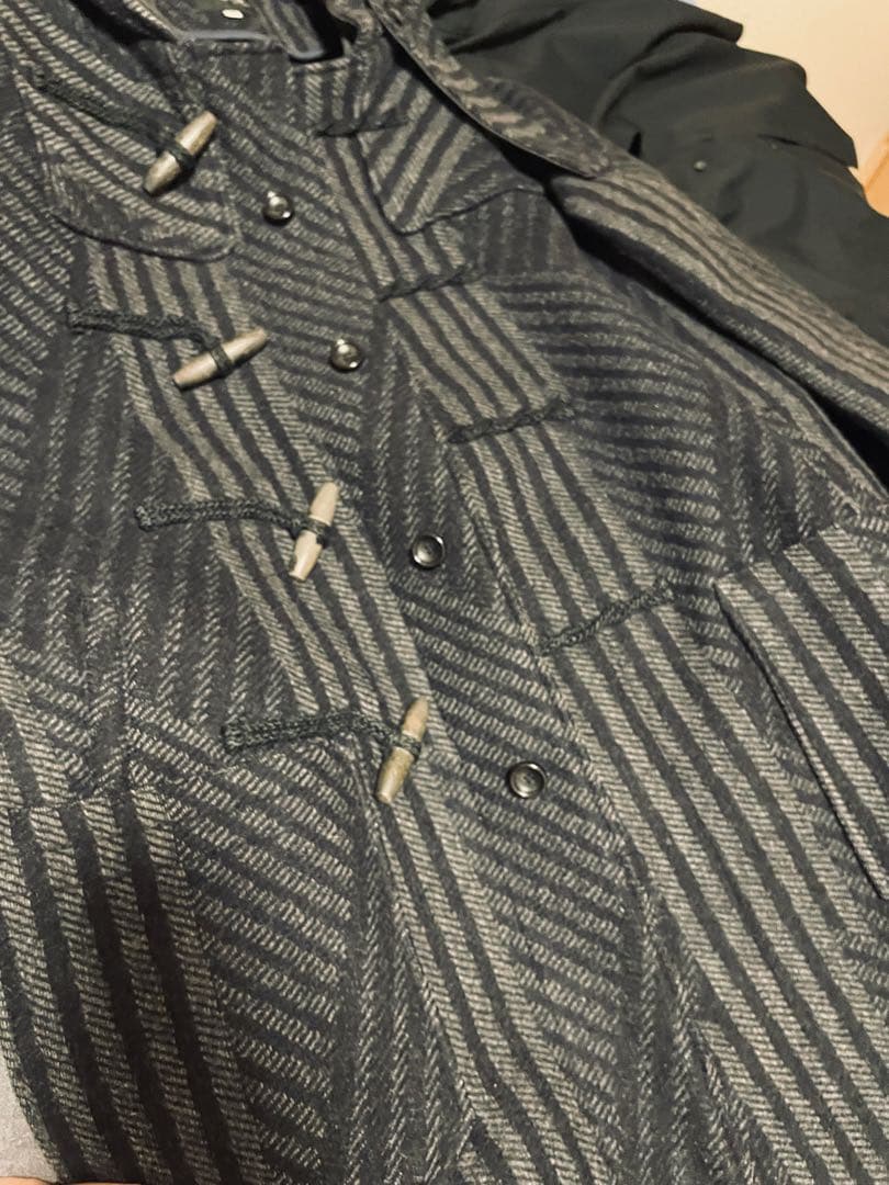 定価11万 超希少でオシャレ beams f ダズル迷彩ダッフルコート XS