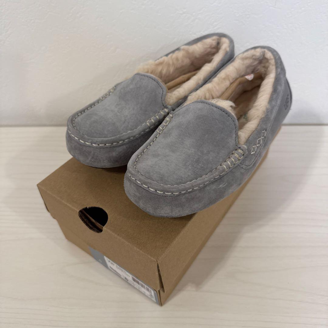 UGG W Ansley モカシン グレー 6 23 アグ UGG ANSLEY アンスレー レディース モカシン （ライトグレー