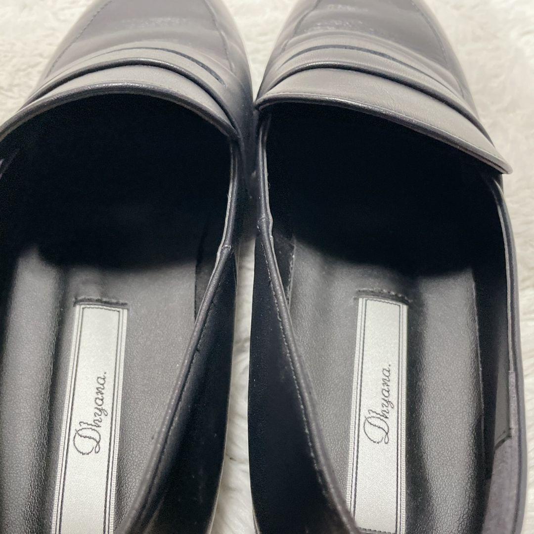 DHYANA ネイビー ローファー 24.0cm フォーマル レディース