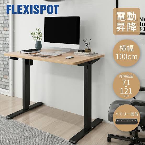 FlexiSpot EF1 昇降式デスク 100×60センチ 電動昇降式デスク・EF1 | FlexiSpot 公式ストア