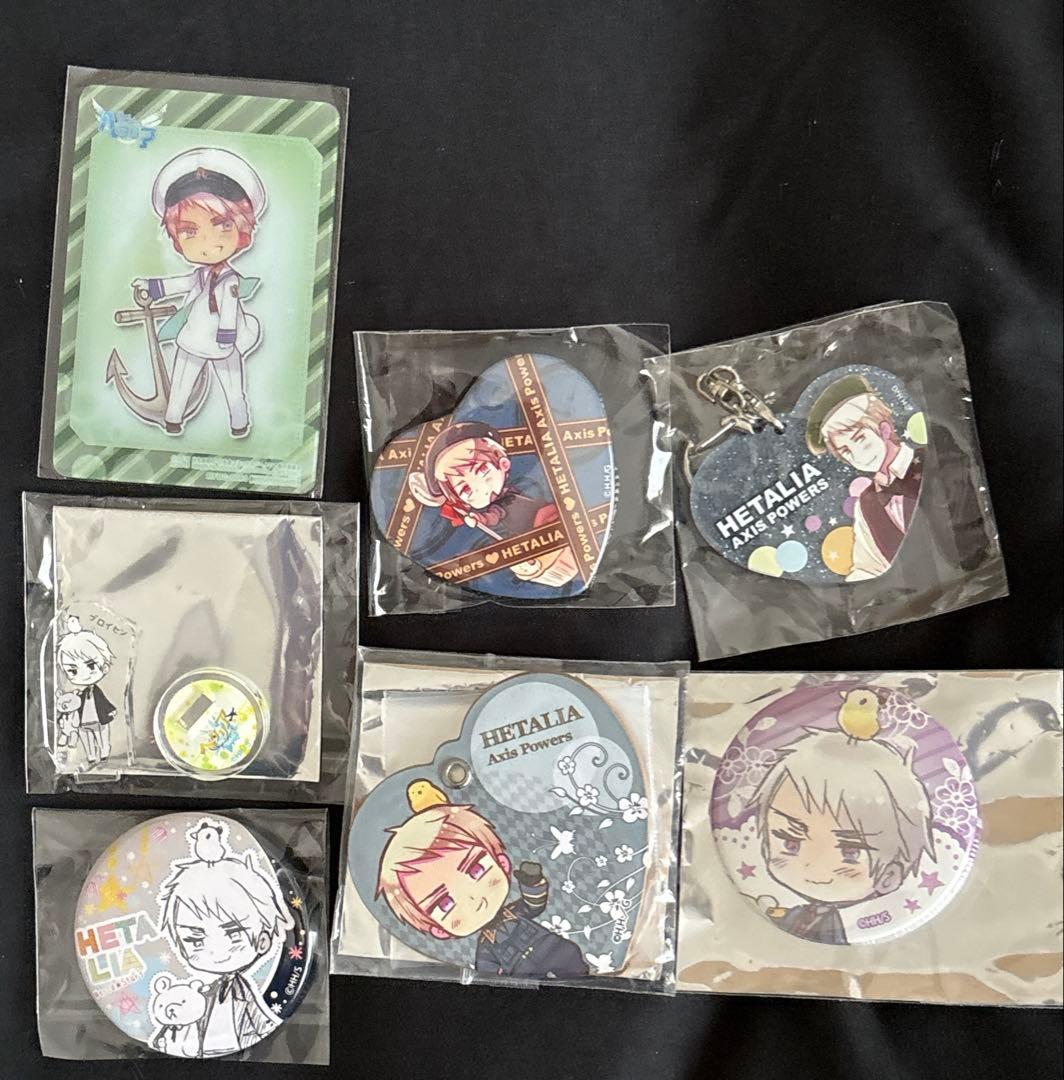 d*3様 ヘタリア Axis Powers プロイセン ヒサゴ ハート 缶バッジ