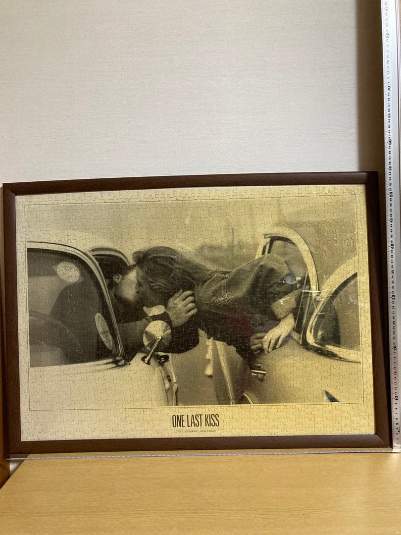 千P⑧ワンラストキス　ジグソーパズル55×76㎝写真Jane Hiltonセピア