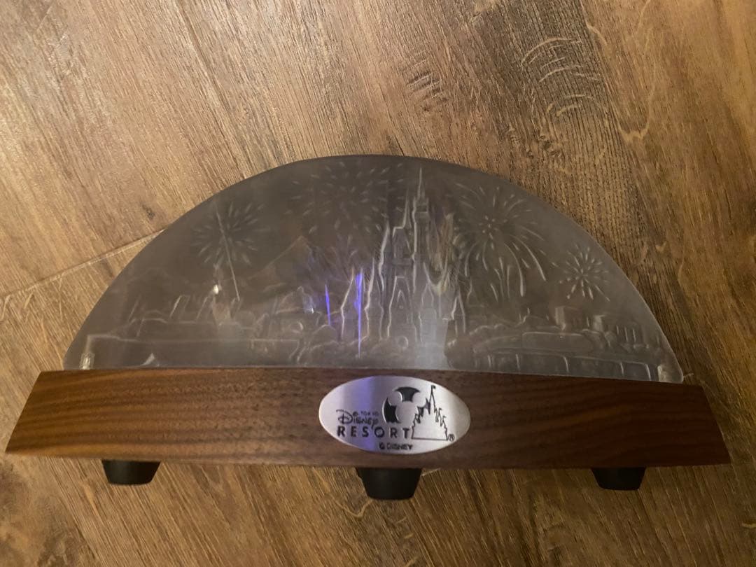 ディズニー リゾートライト付き オブジェ 記念 照明 ガラス シンデレラ城