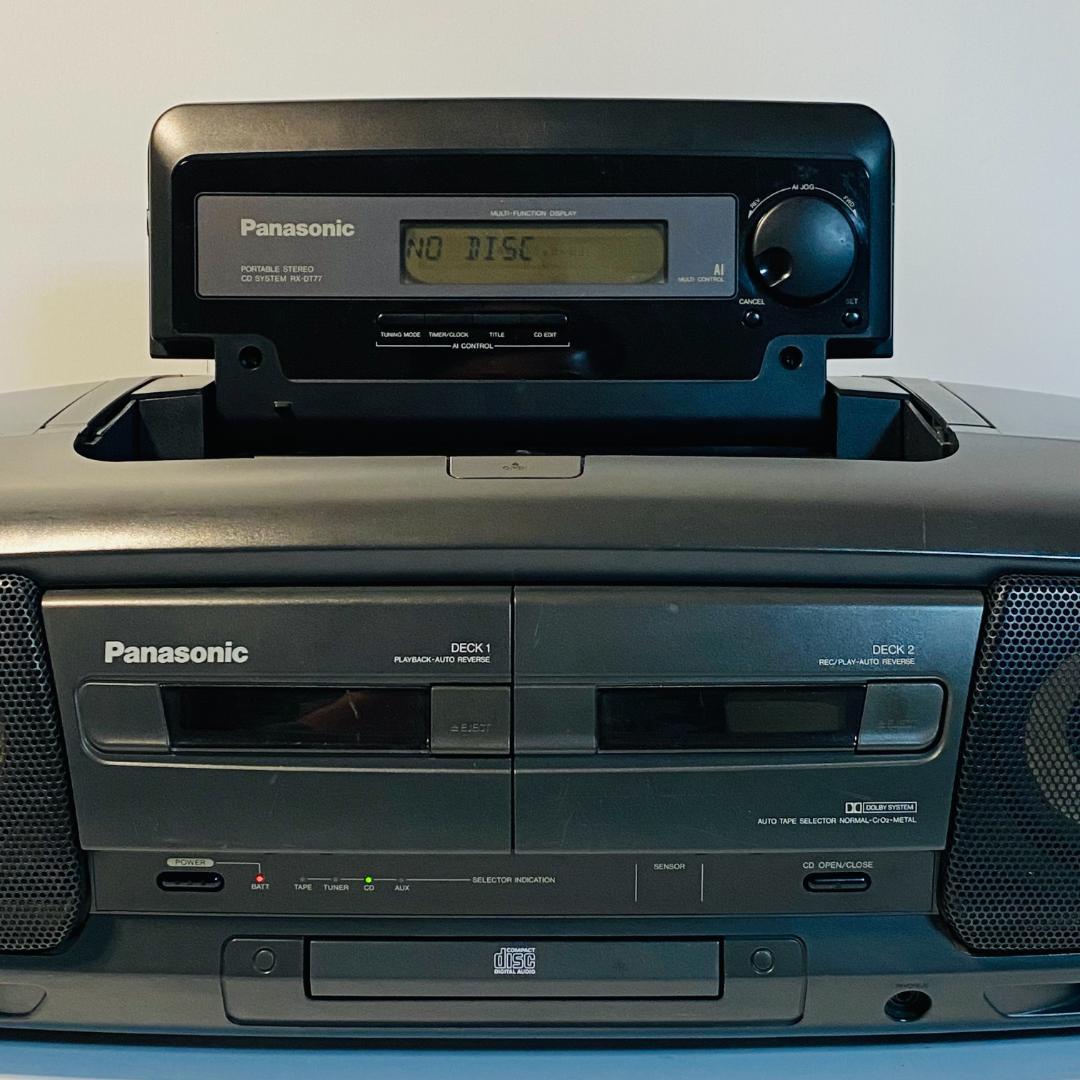超お得 パナソニック ポータブルステレオCDシステム RX-DT77 ラジカセ