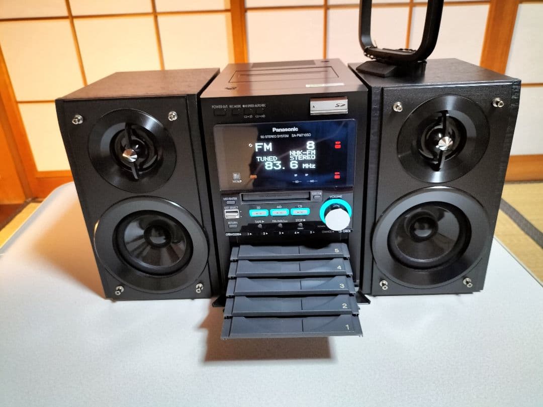 panasonicミニコンポSA-PM710SD リモコン取扱い説明書付き - メルカリ