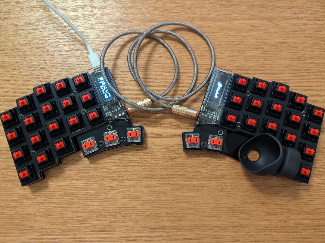 Keyball39 黒基板・黒アクリル仕様 動作確認済 - メルカリ