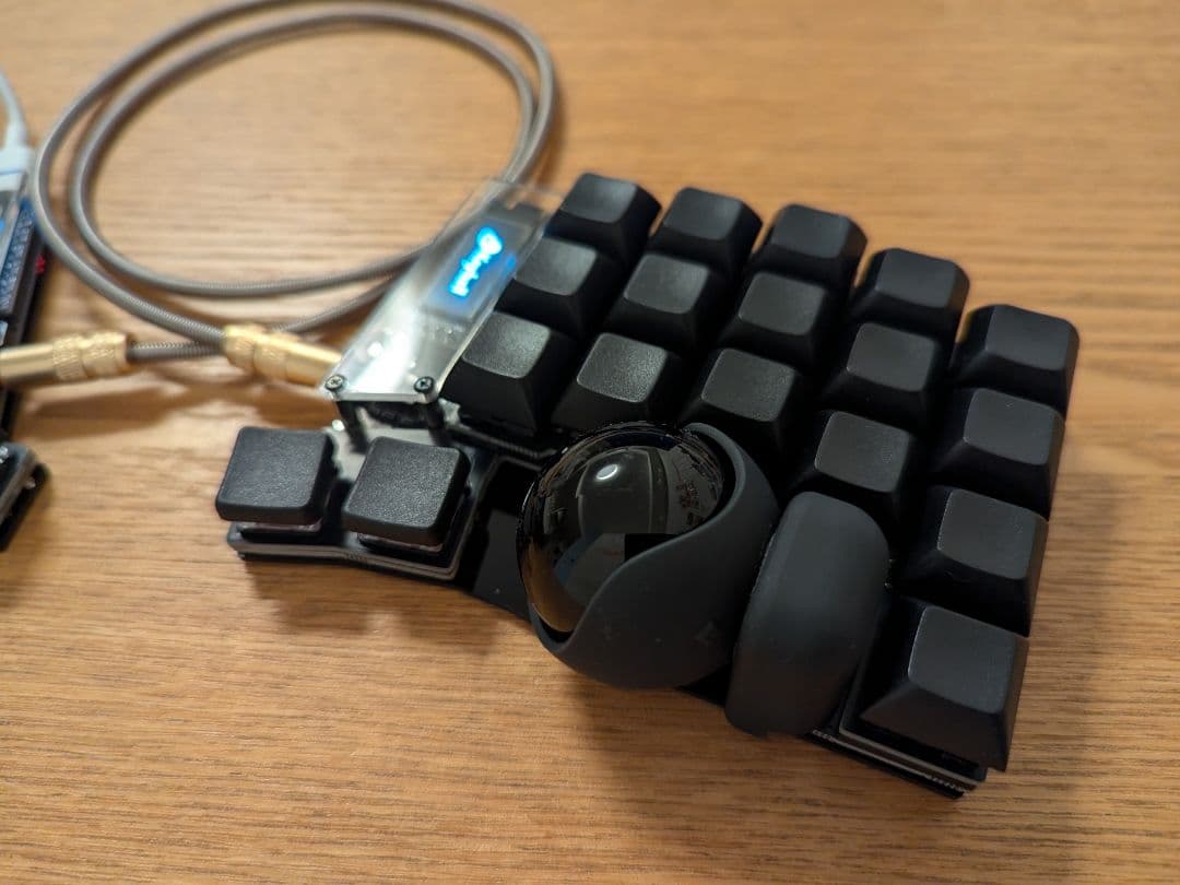 Keyball39 黒基板・黒アクリル仕様 動作確認済 - メルカリ