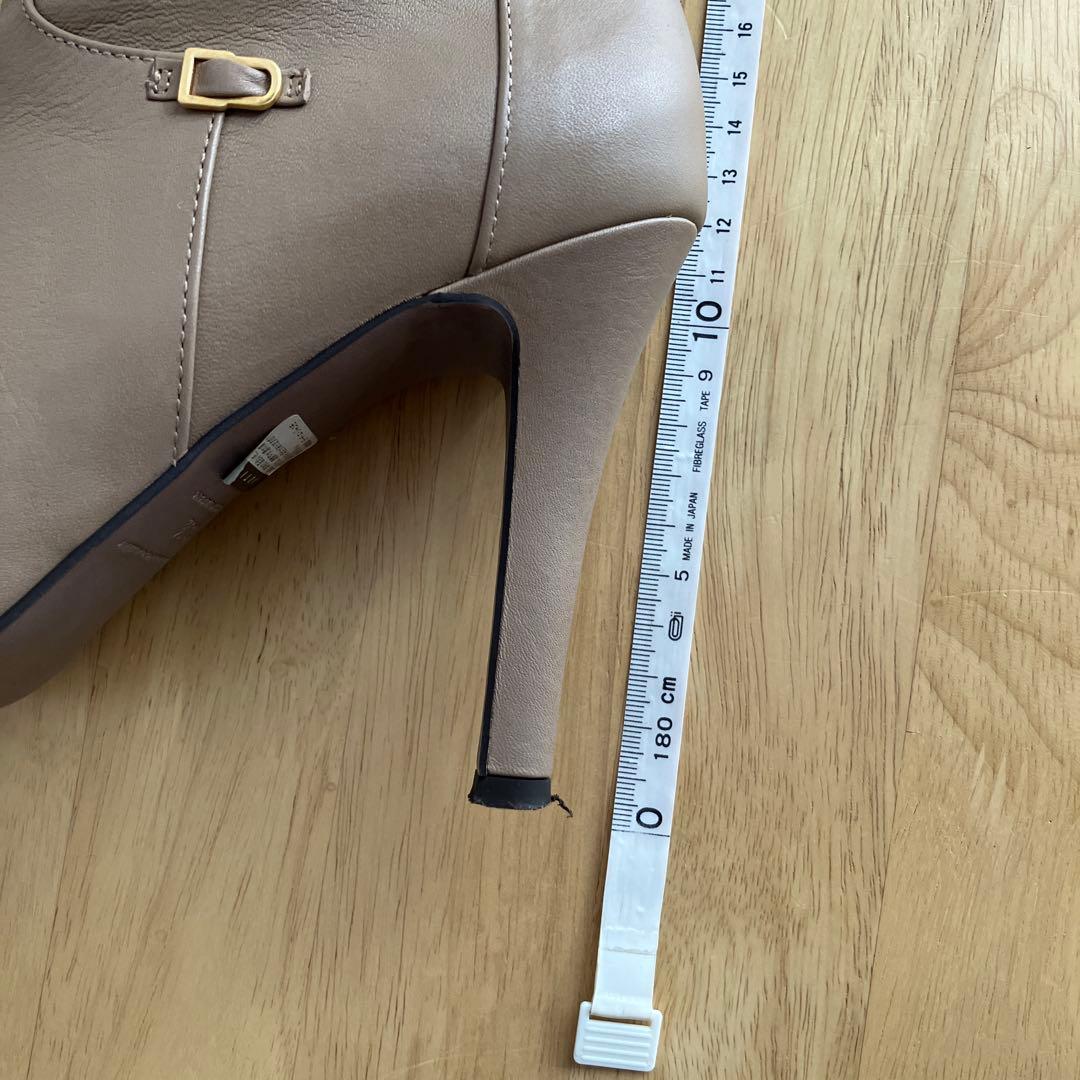 GUILD JACOMO ベージュ レザー ロングヒールブーツ　23.5cm