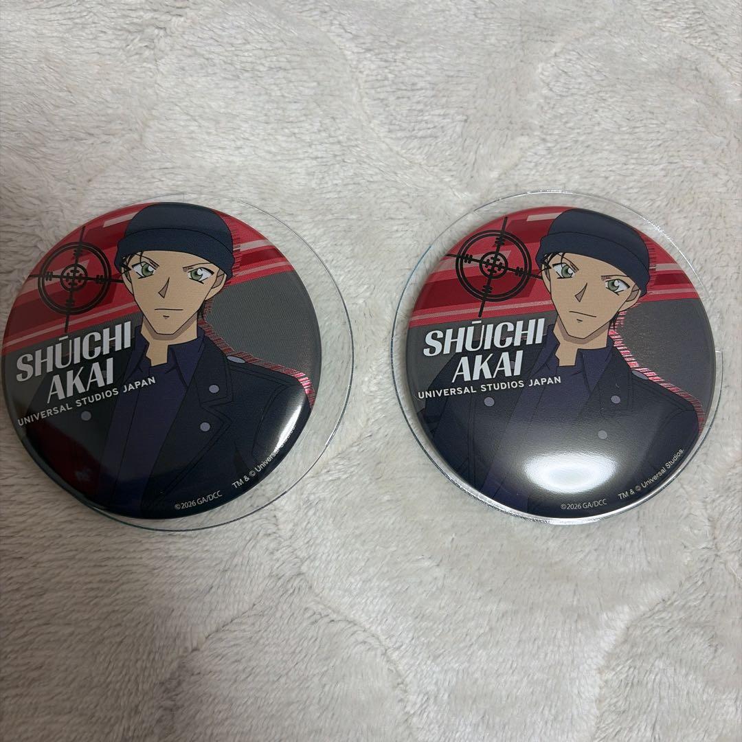 赤井秀一 缶バッジ ユニバ - メルカリ