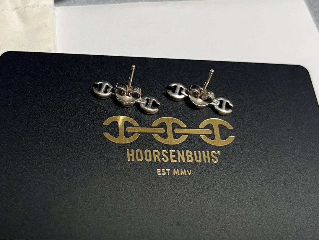 お値下げ【美品】ホーセンブース ダイヤ付きシルバーピアス シルバー