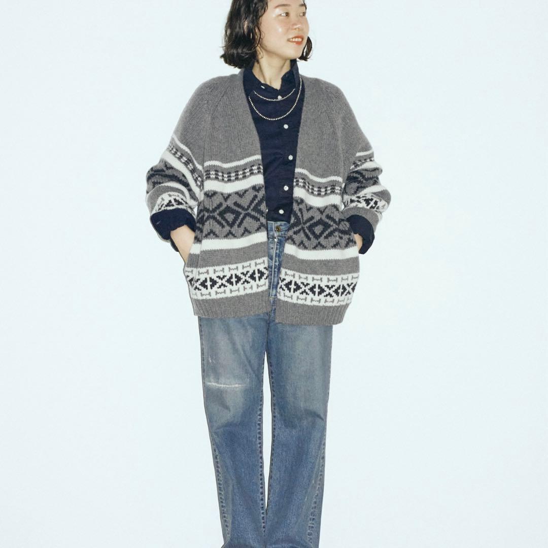 《超美品》FRAMeWORK Spick &Span ジャガードカーディガン