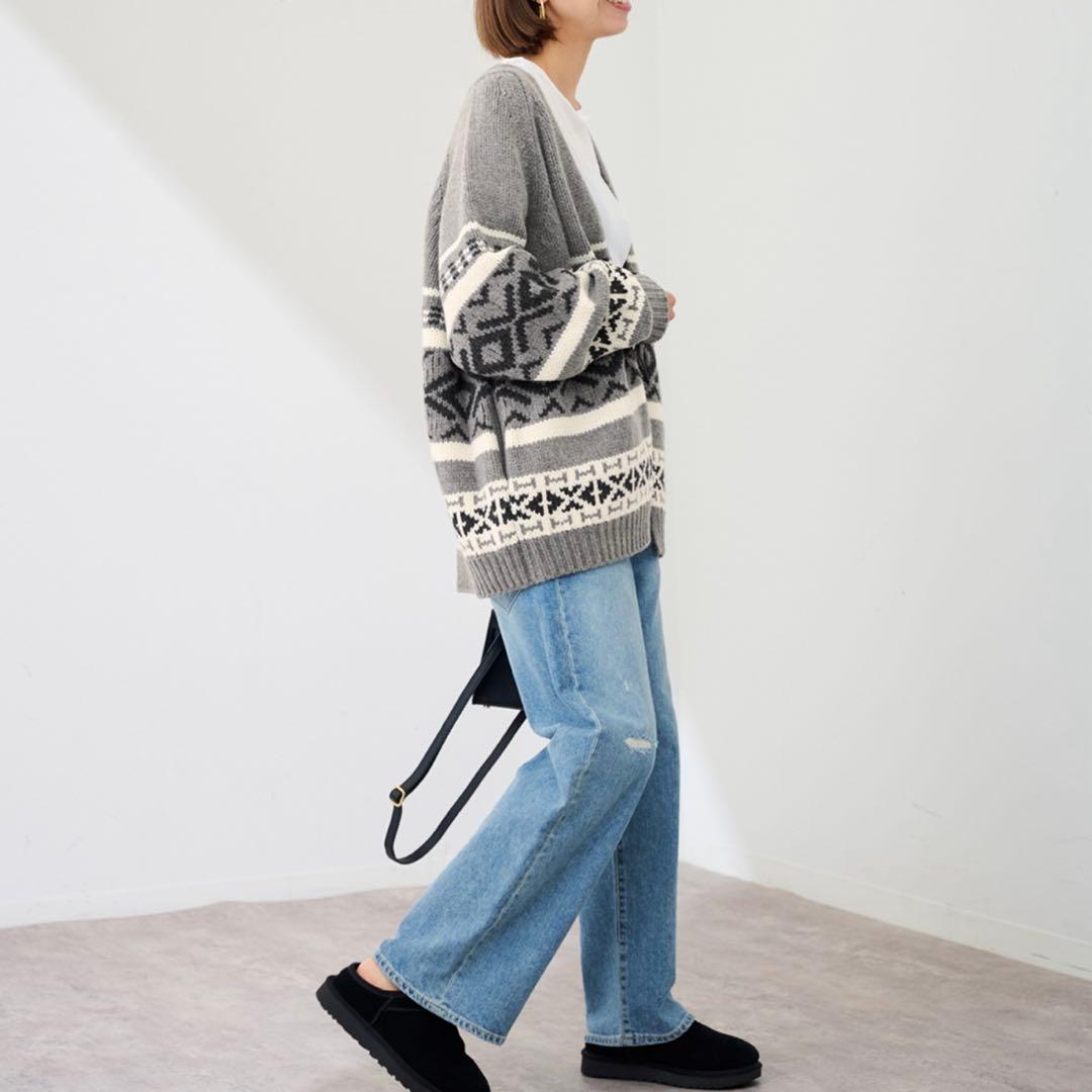 《超美品》FRAMeWORK Spick &Span ジャガードカーディガン