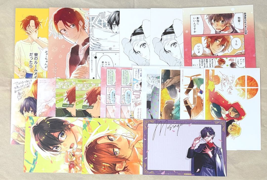 佐々木と宮野 小冊子 色紙 ポストカード 特典まとめ売り - メルカリ